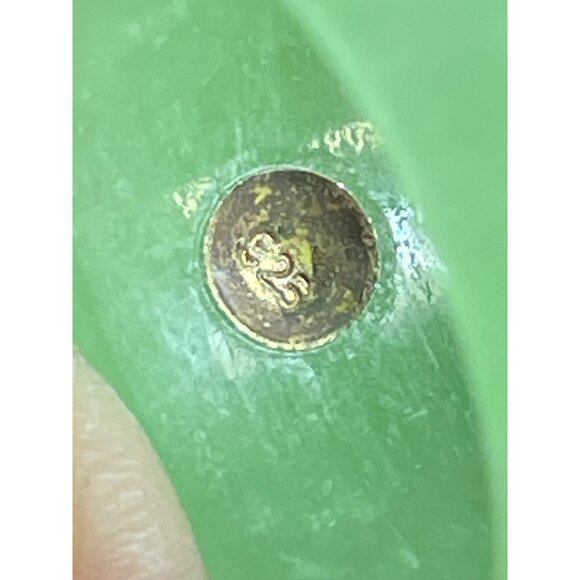 Green Jade Jadeite Band 3 Pearl Signed 925 Ring Size 6.25